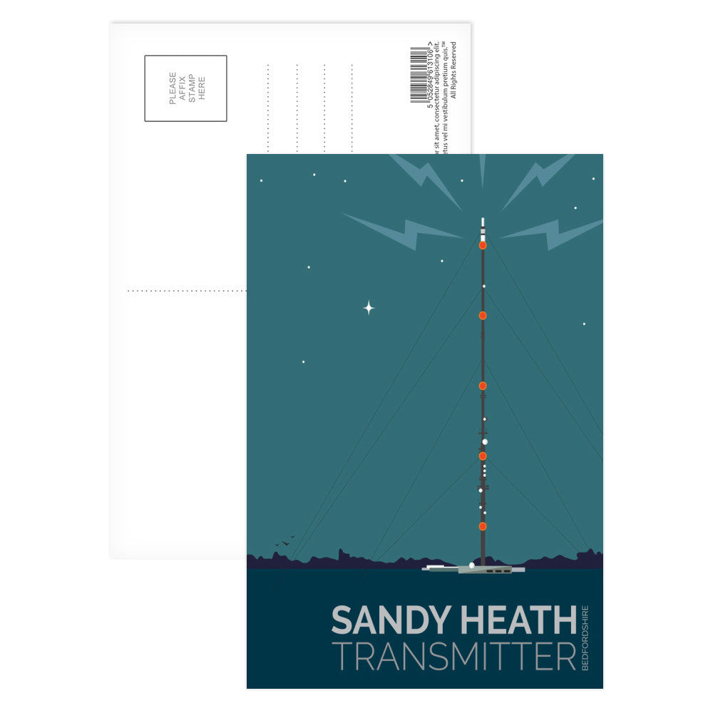 The Sandy Heath Transmitter, Bedfordshire Postcard Pack