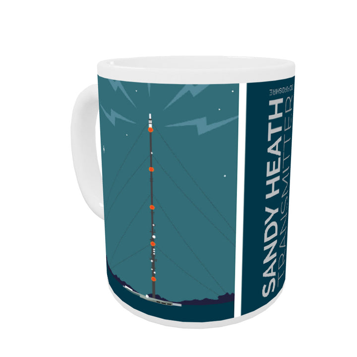 The Sandy Heath Transmitter, Bedfordshire Coloured Insert Mug