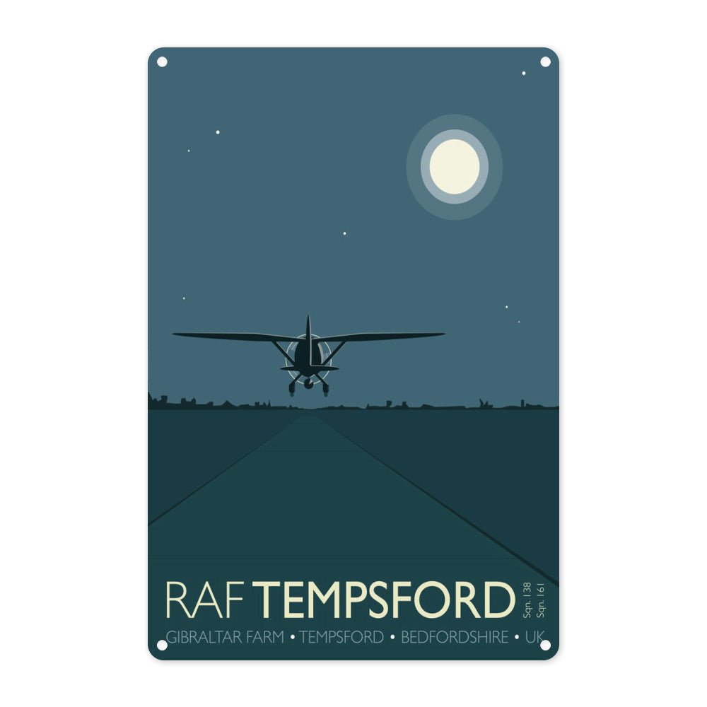 RAF Tempsford, Bedfordshire Metal Sign