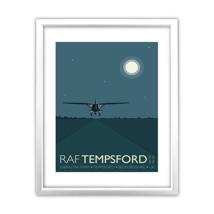 RAF Tempsford, Bedfordshire 11x14 Framed Print (White)