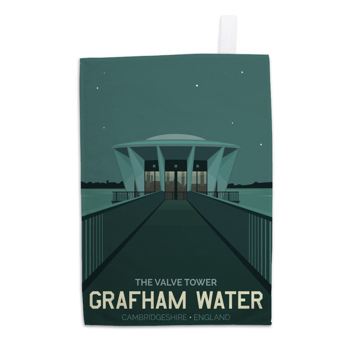 Grafham Water, Cambridgeshire Tea Towel