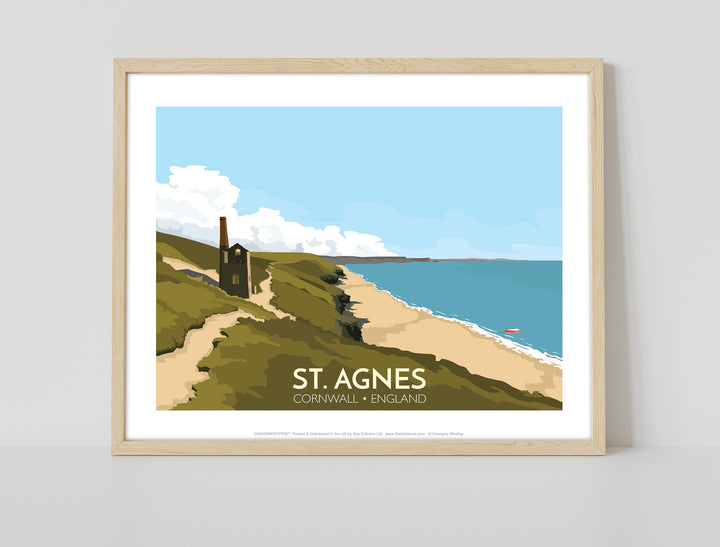St Agnes, Cornwall - Art Print