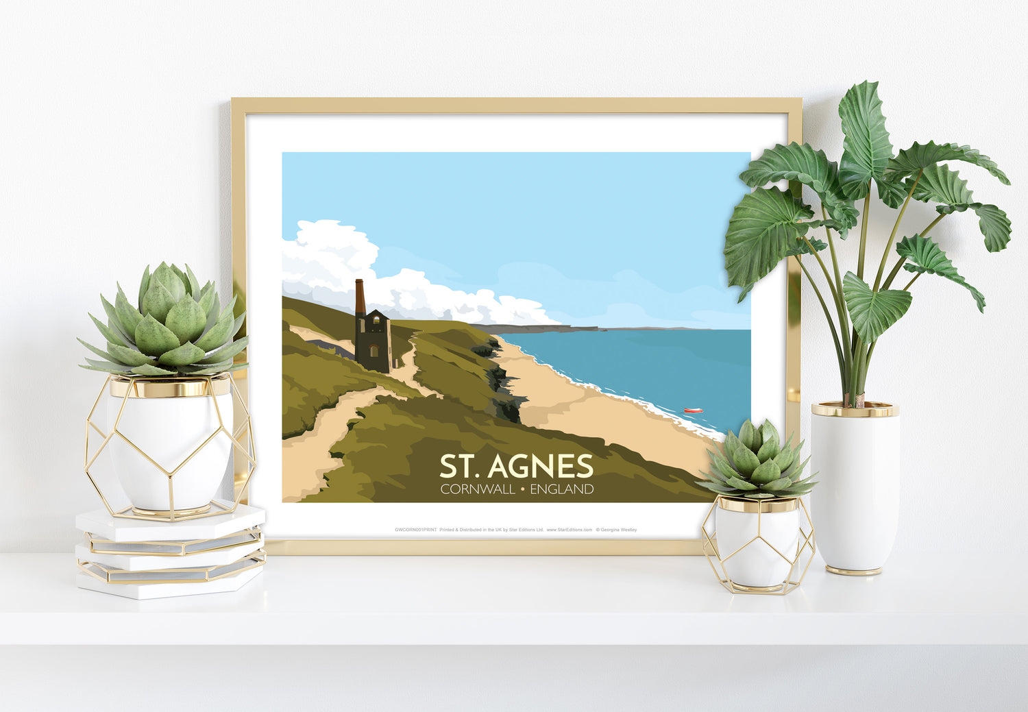 St Agnes, Cornwall - Art Print