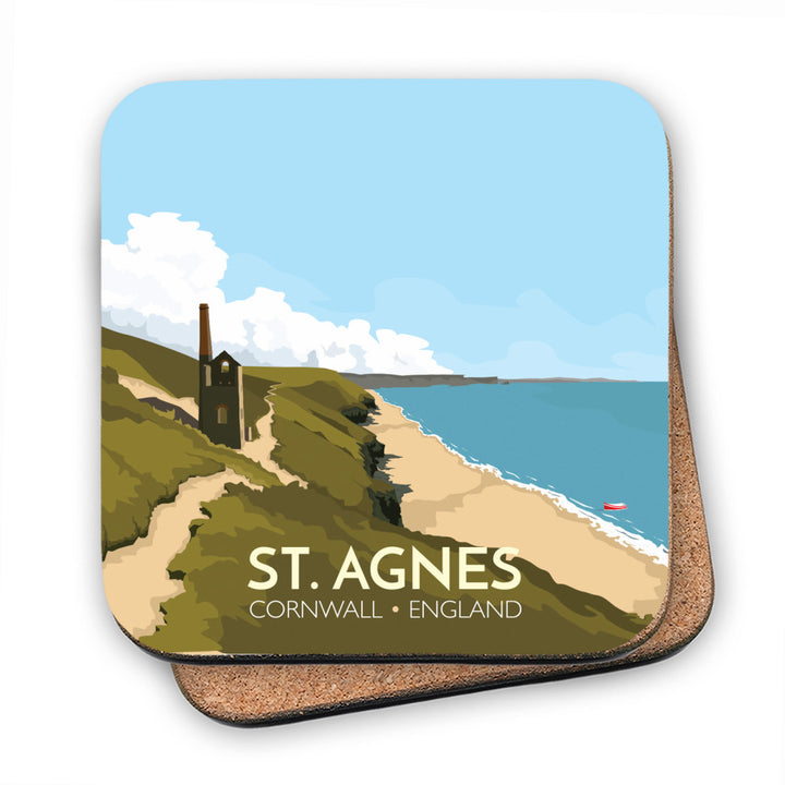 St Agnes, Cornwall MDF Coaster