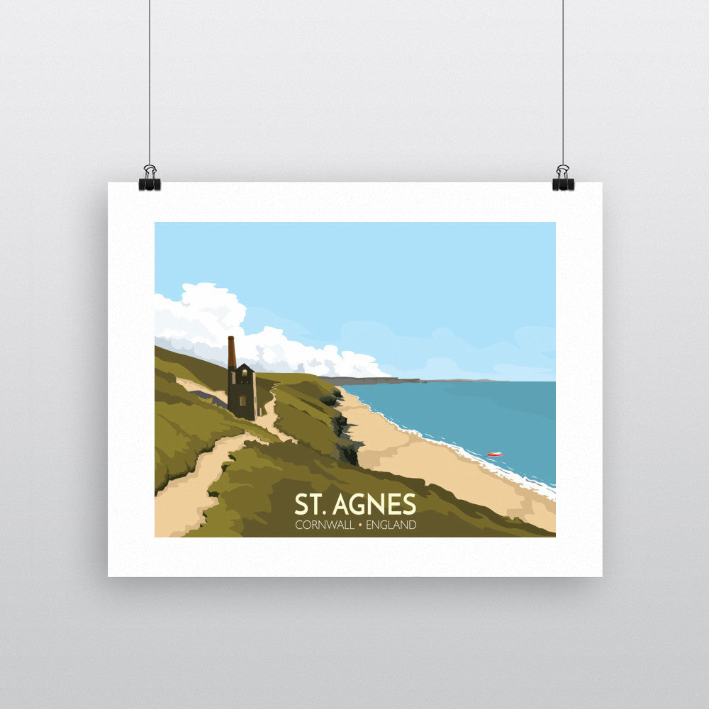 St Agnes, Cornwall - Art Print