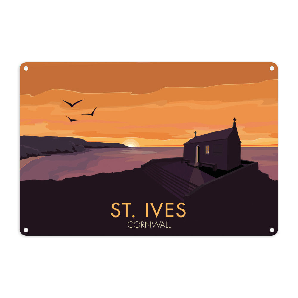 St Ives, Cornwall Metal Sign