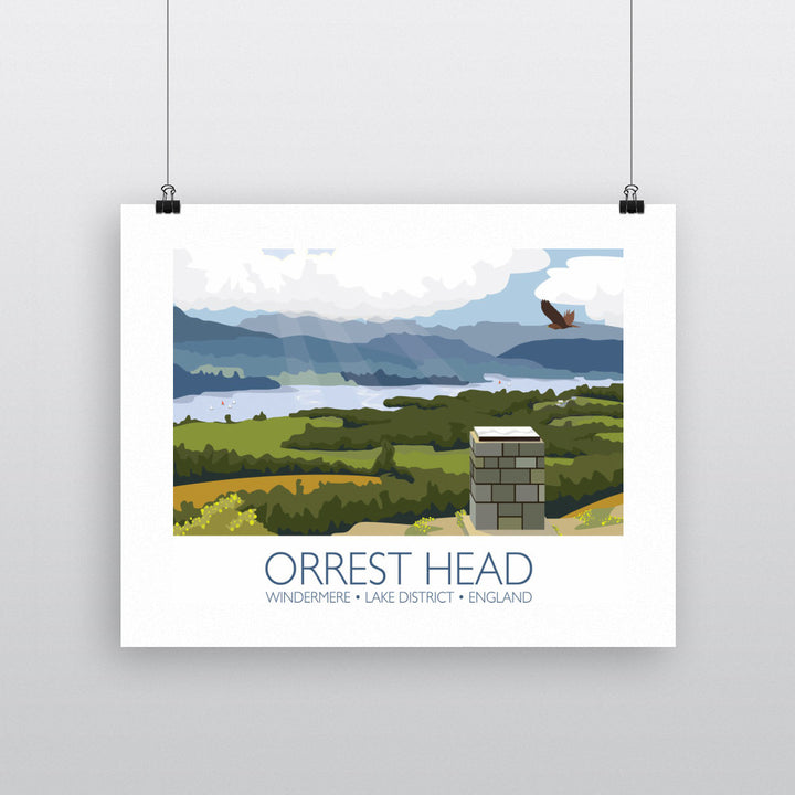 Orrest Head, Windermere, Lake District 90x120cm Fine Art Print
