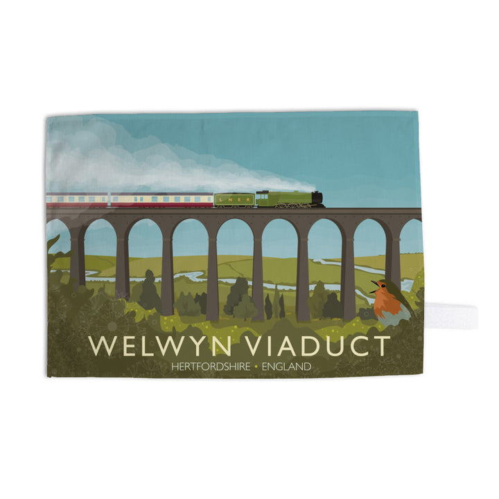 Welwyn Viaduct, Hertfordshire Tea Towel