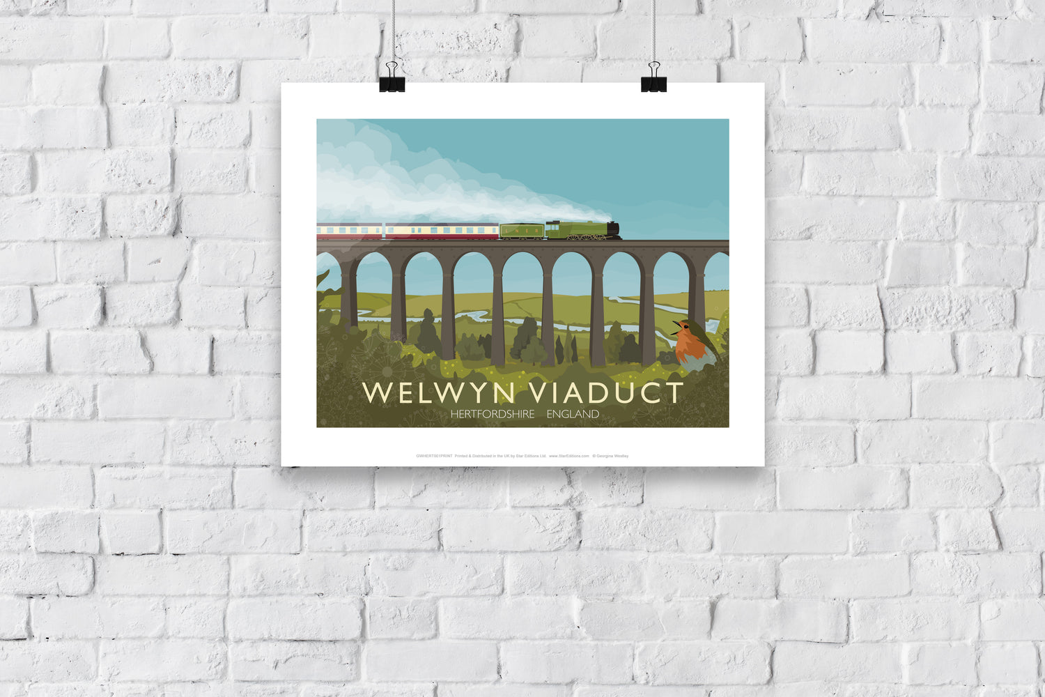 Welwyn Viaduct, Hertfordshire - Art Print