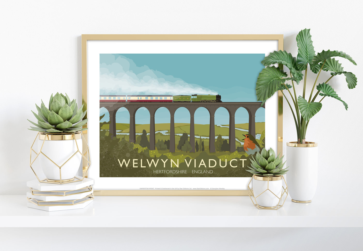 Welwyn Viaduct, Hertfordshire - Art Print