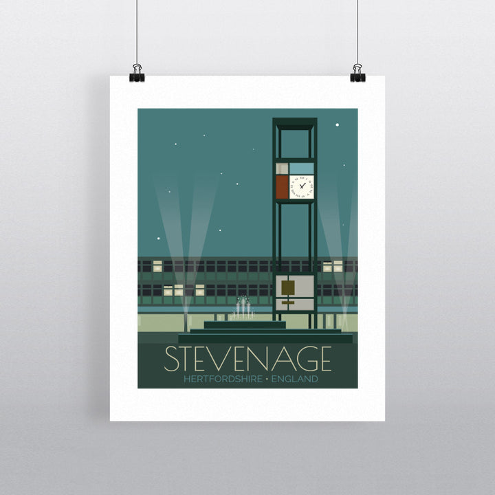 Stevenage, Hertfordshire 90x120cm Fine Art Print
