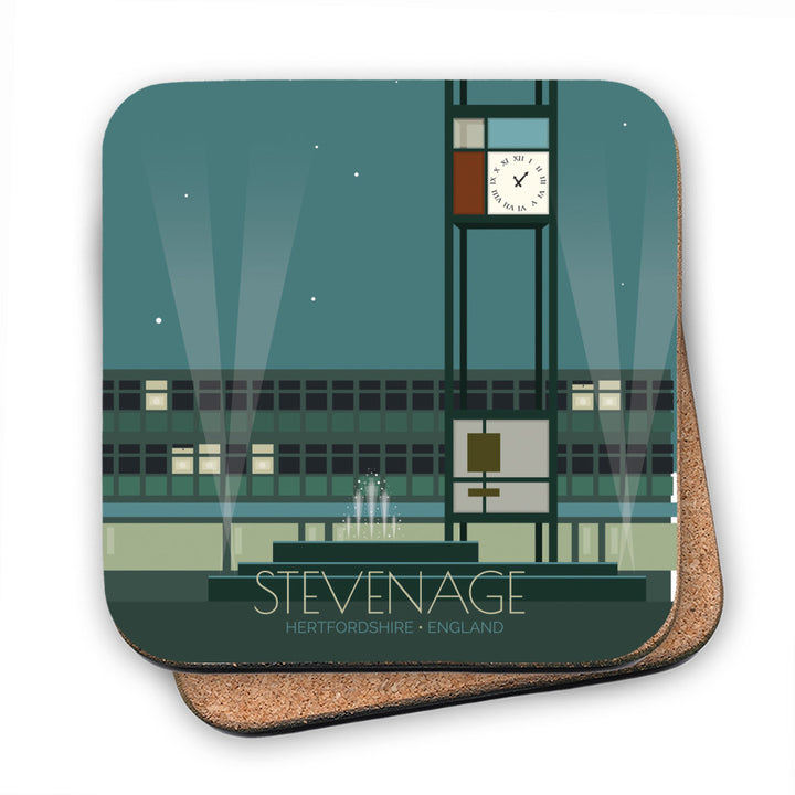 Stevenage, Hertfordshire MDF Coaster