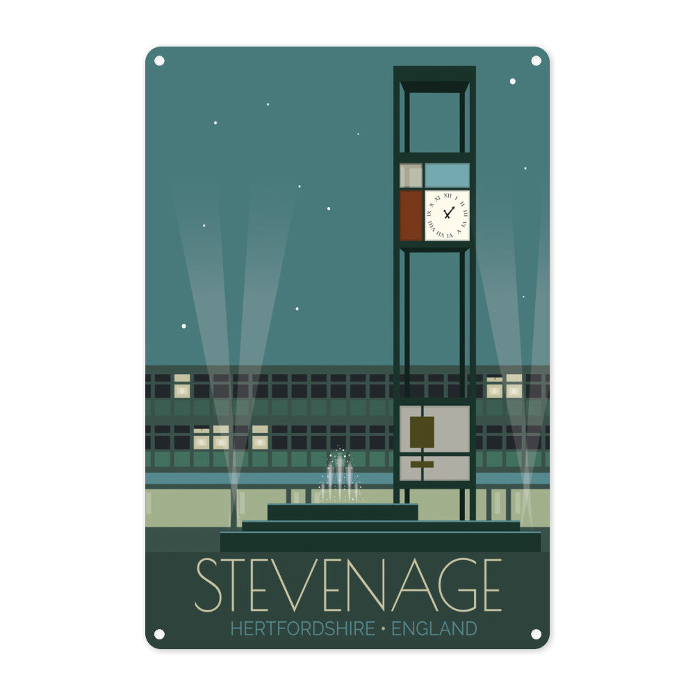Stevenage, Hertfordshire Metal Sign