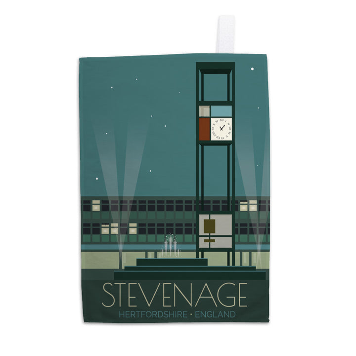 Stevenage, Hertfordshire Tea Towel