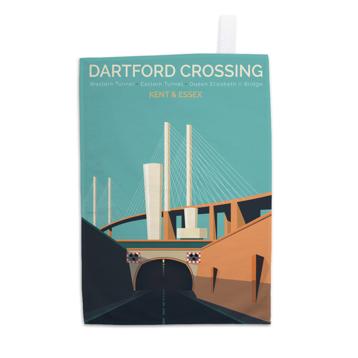 Dartford Crossing, Kent & Essex Tea Towel