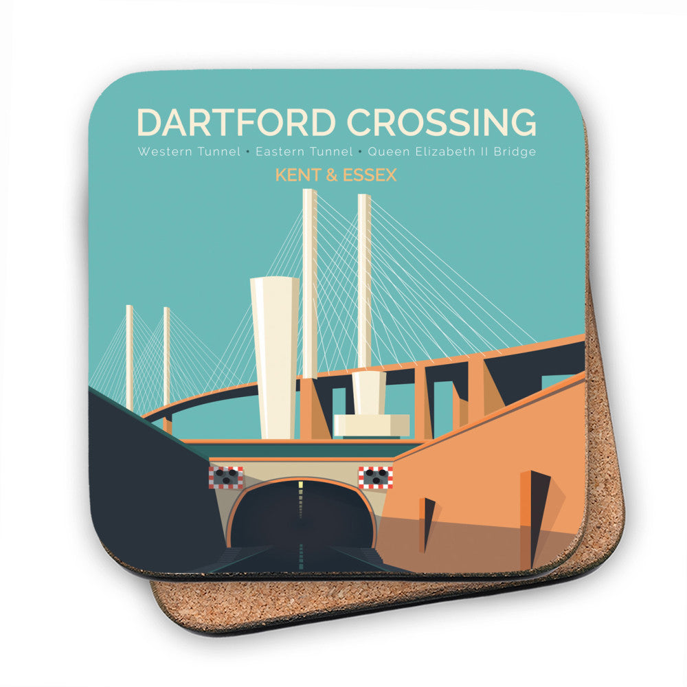 Dartford Crossing, Kent & Essex MDF Coaster