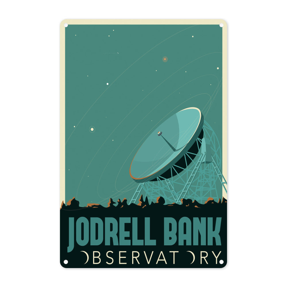 Jodrell Bank Observatory Metal Sign