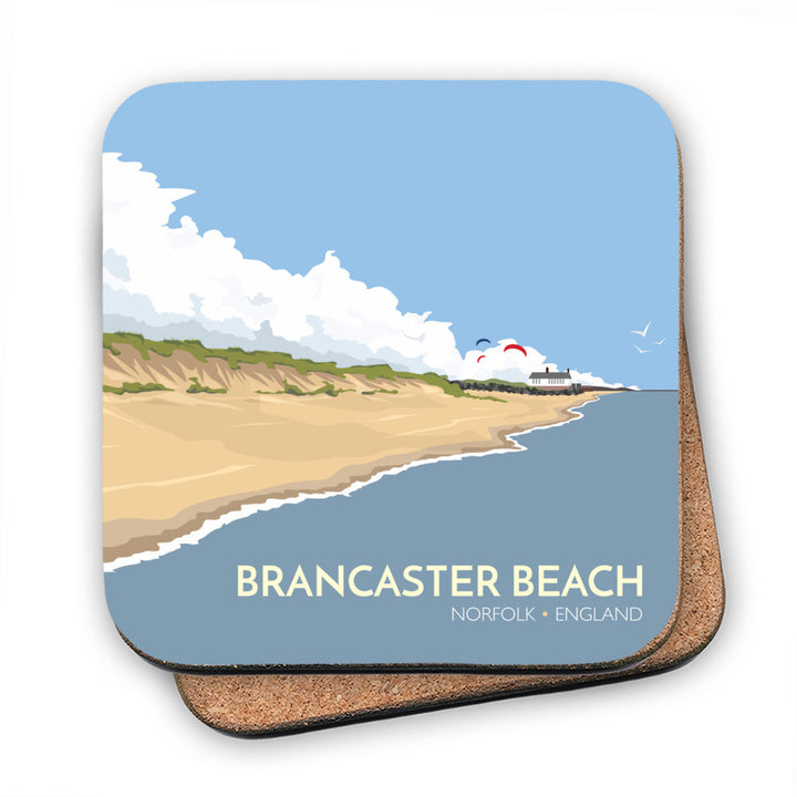 Brancaster Beach, Norfolk MDF Coaster