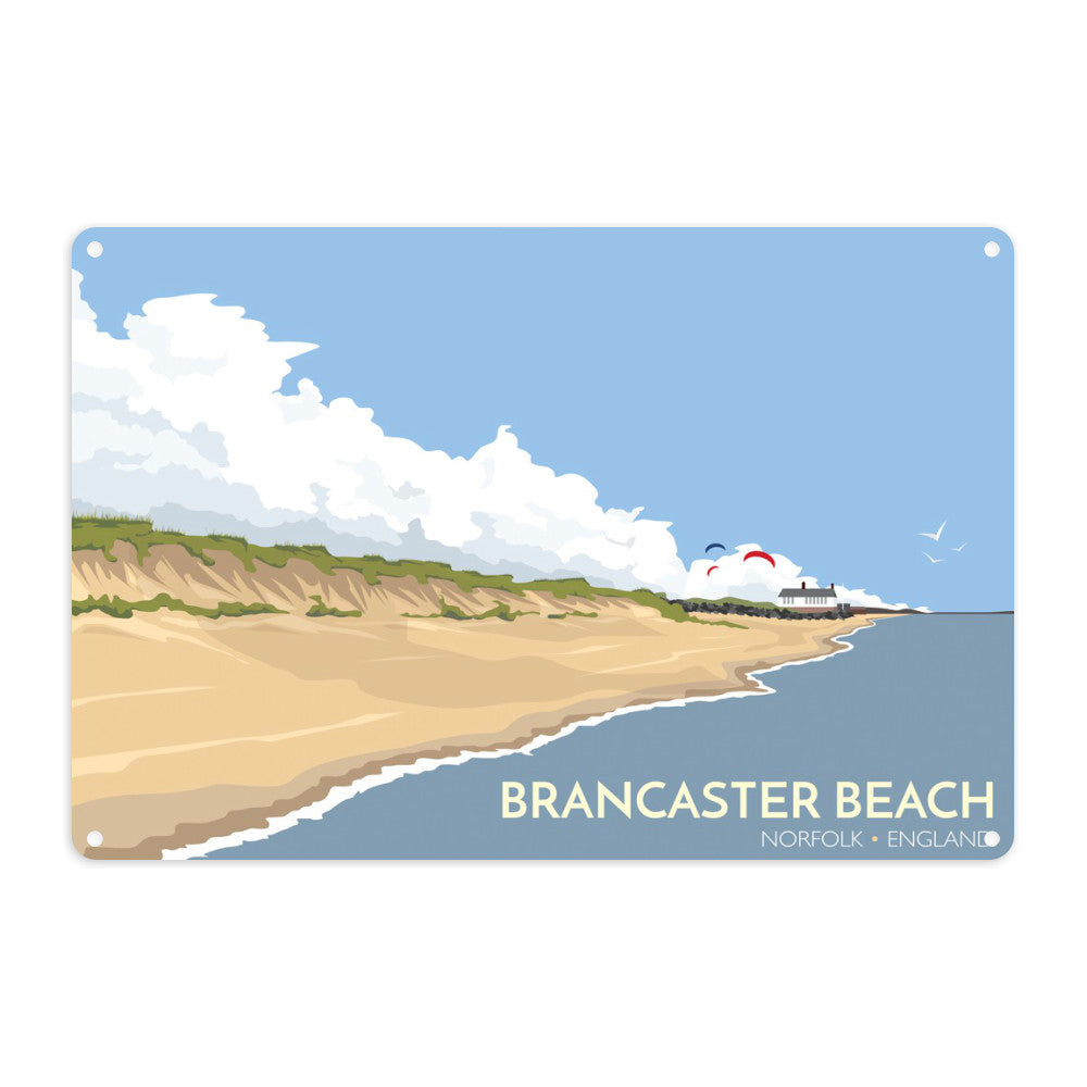 Brancaster Beach, Norfolk Metal Sign