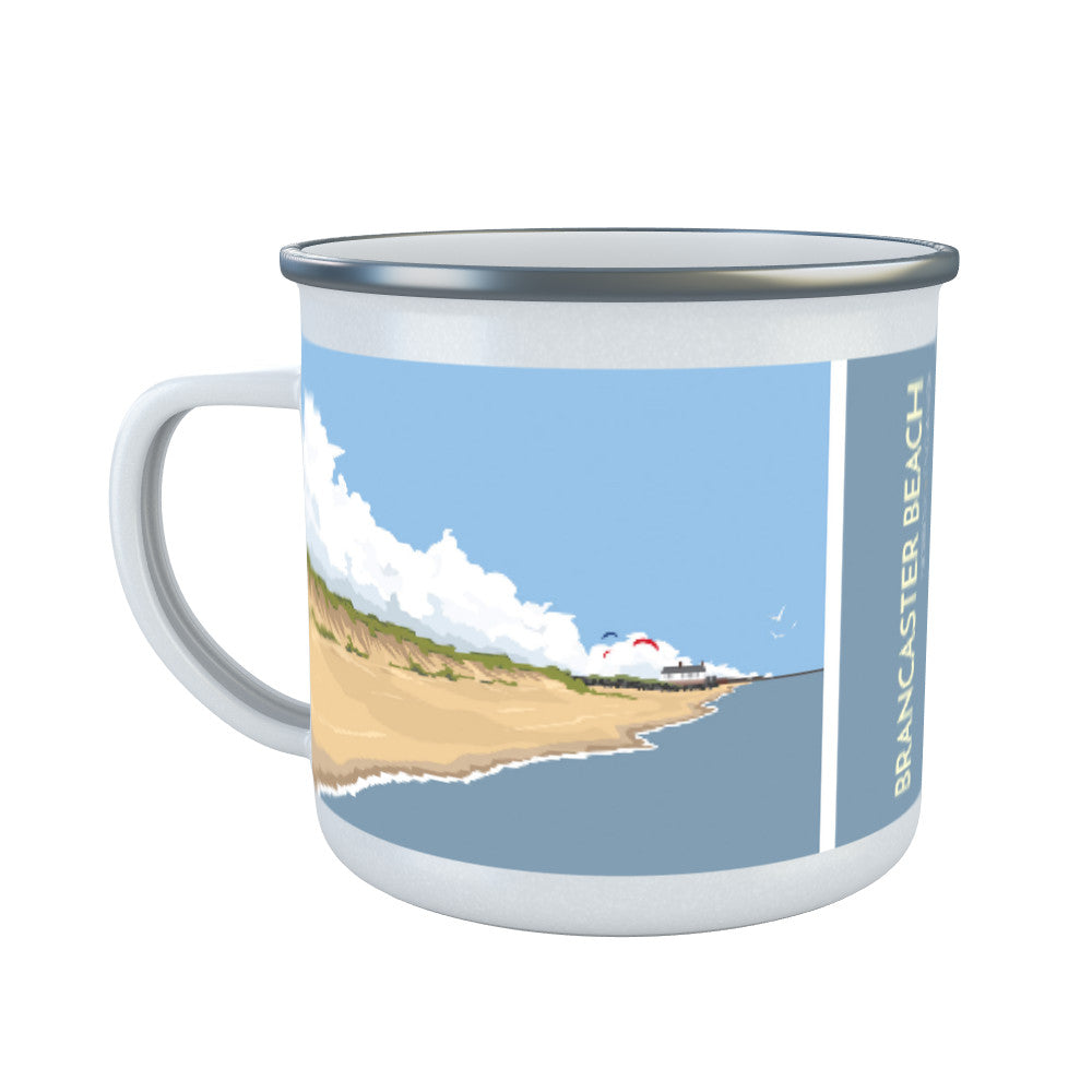Brancaster Beach, Norfolk Enamel Mug
