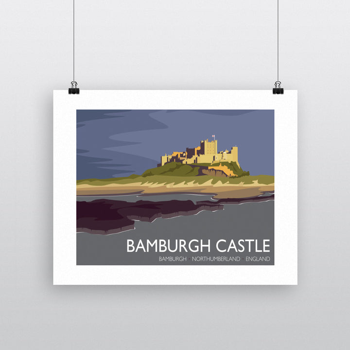 Bamburgh Castle, Northumberland 90x120cm Fine Art Print