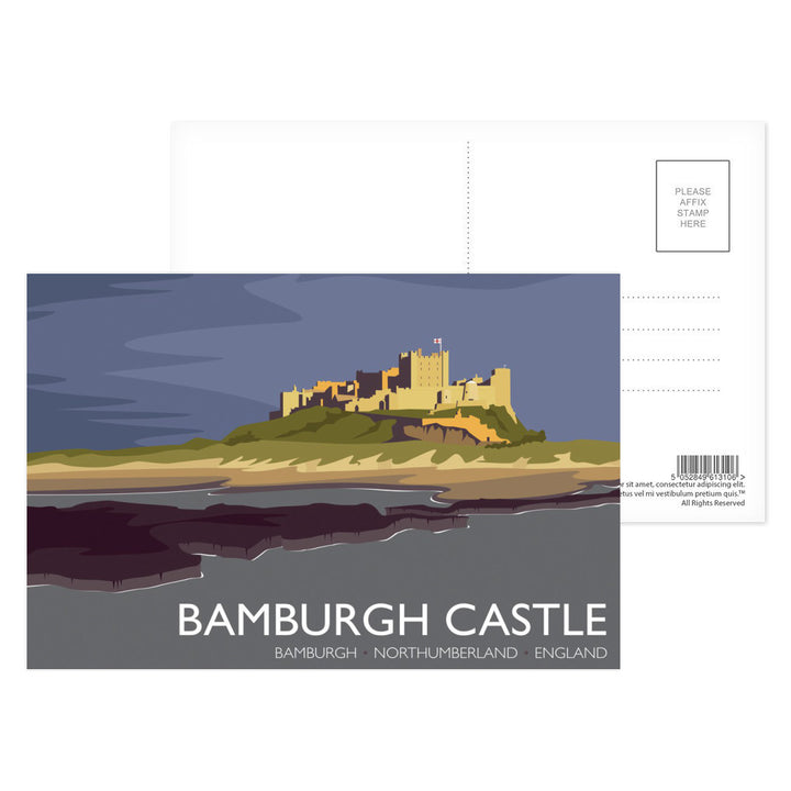 Bamburgh Castle, Northumberland Postcard Pack