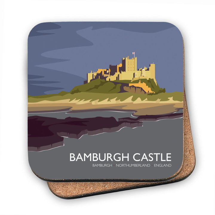 Bamburgh Castle, Northumberland MDF Coaster