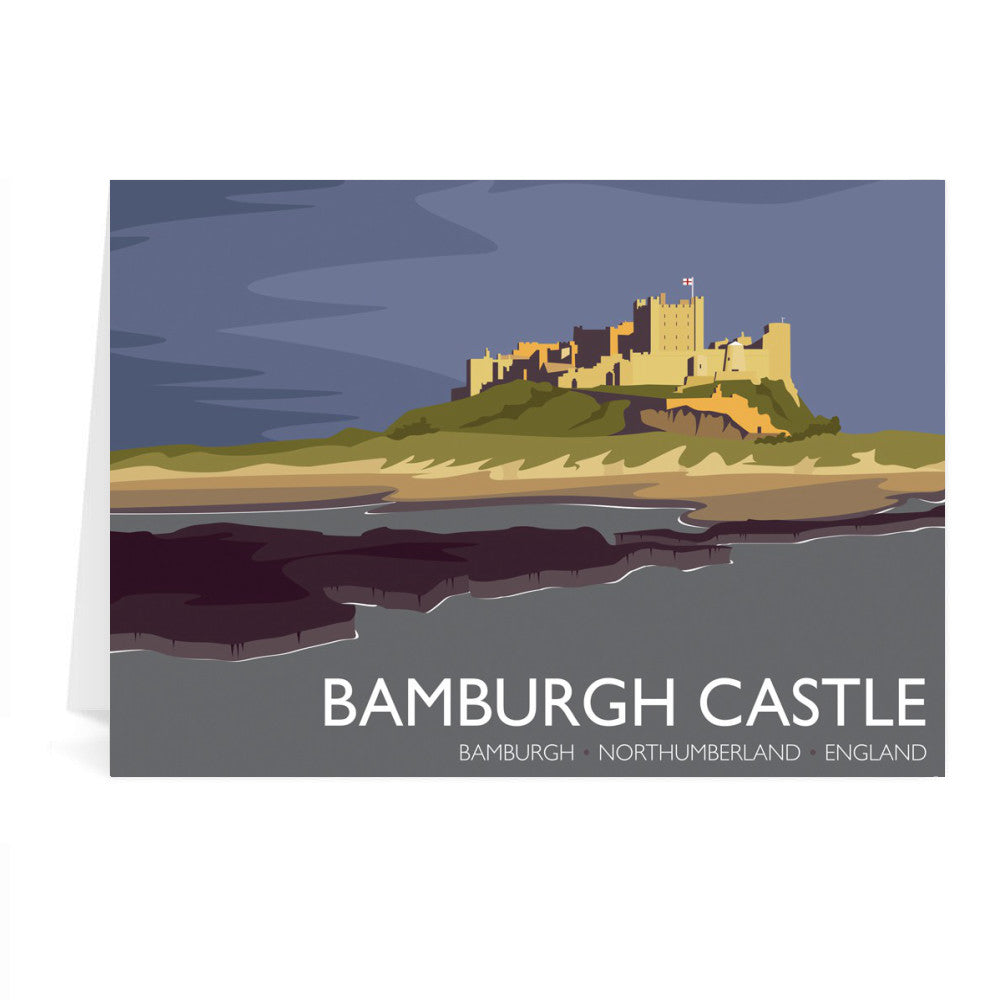 Bamburgh Castle, Northumberland Greeting Card 7x5