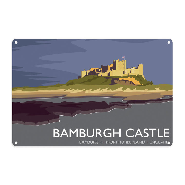 Bamburgh Castle, Northumberland Metal Sign