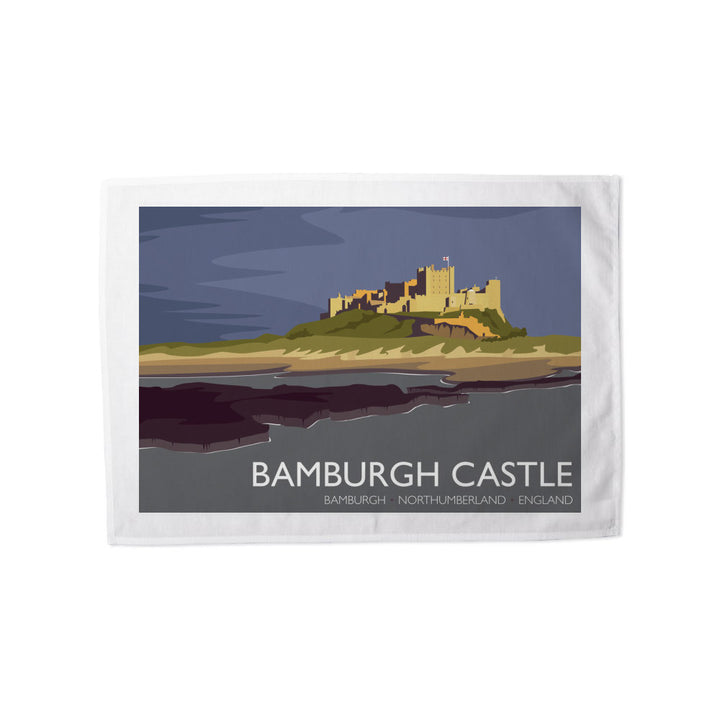 Bamburgh Castle, Northumberland Tea Towel