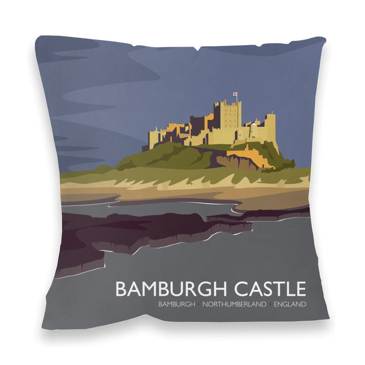 Bamburgh Castle, Northumberland Fibre Filled Cushion