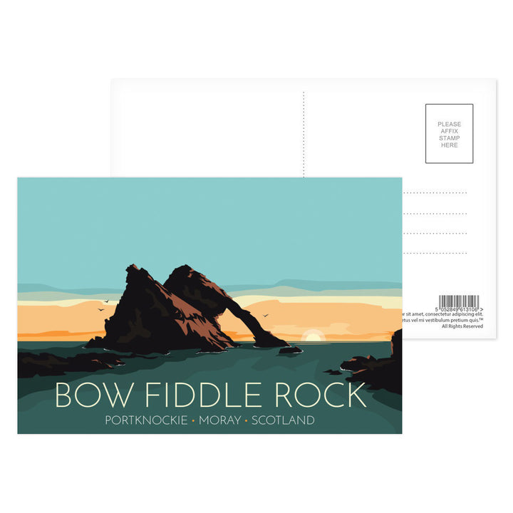 Bow Fiddle Rock, Moray, Scotland Postcard Pack