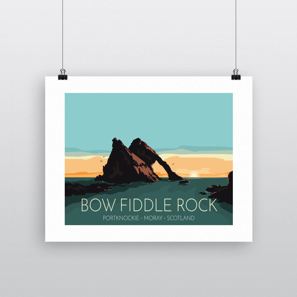 Bow Fiddle Rock, Moray, Scotland - Art Print