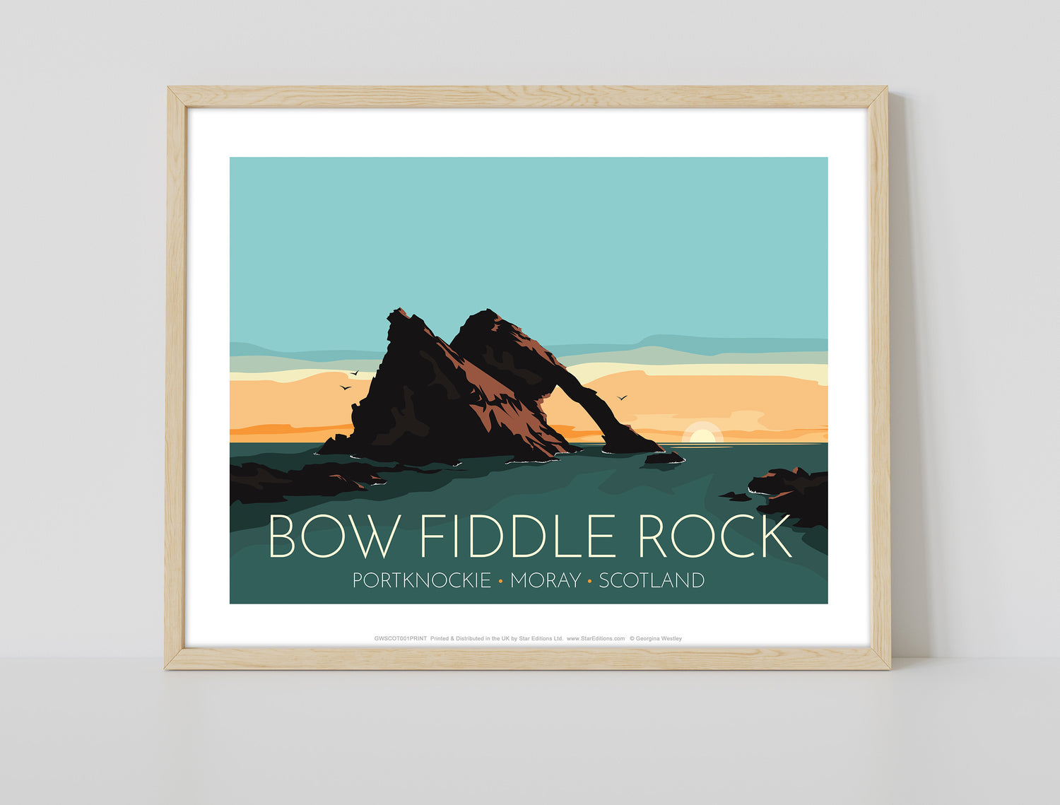 Bow Fiddle Rock, Moray, Scotland - Art Print