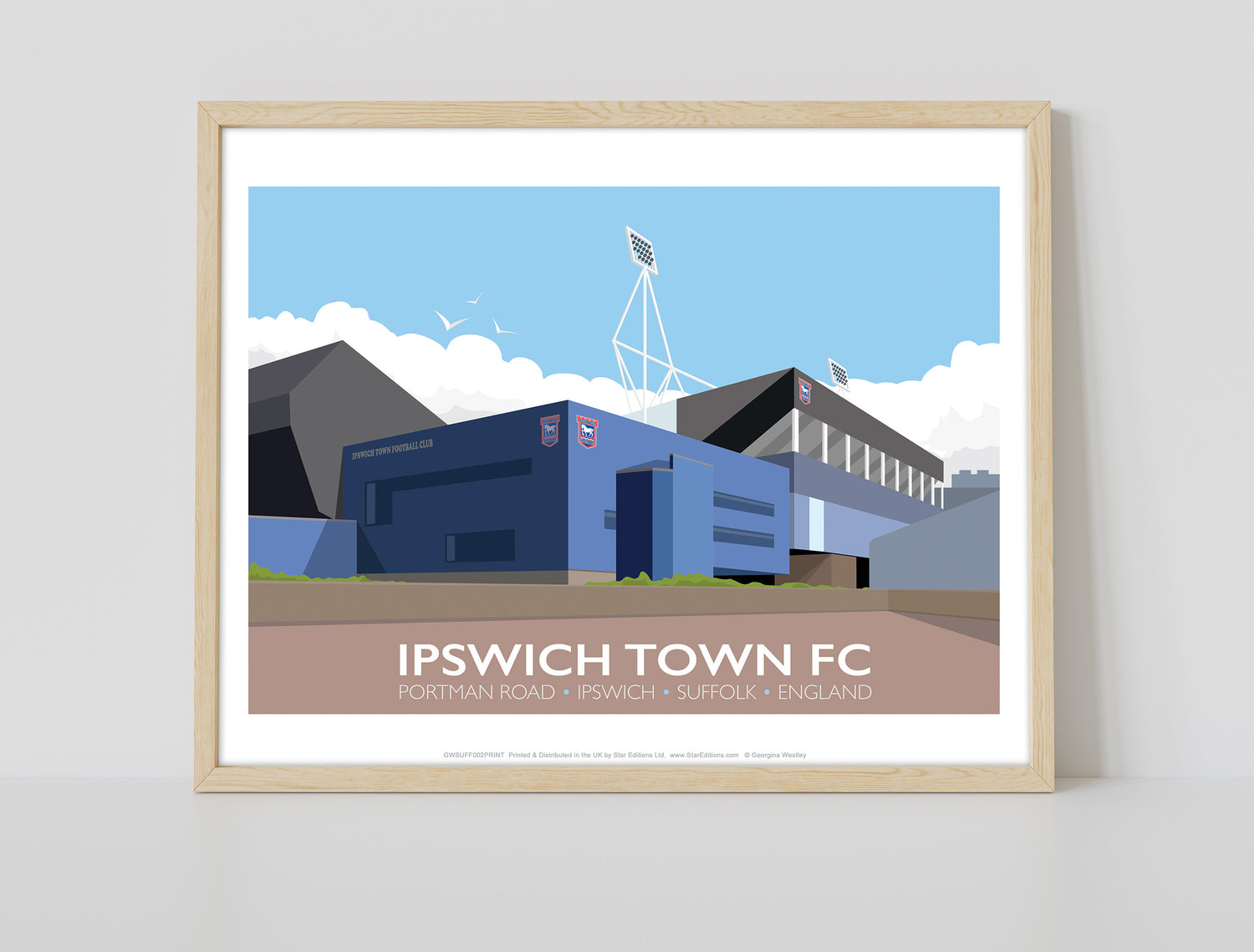 Portman Road, Ipswich - Art Print