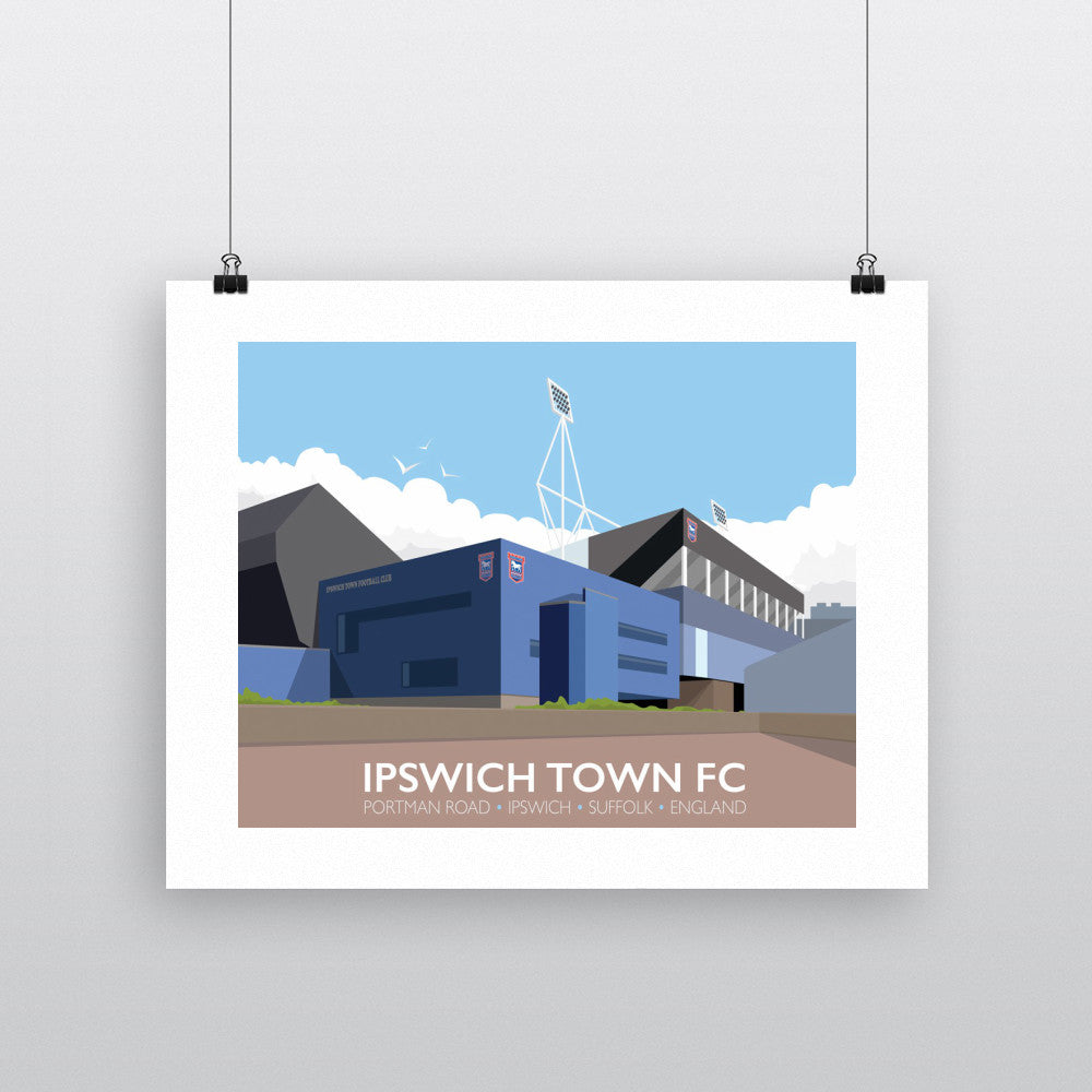 Portman Road, Ipswich 90x120cm Fine Art Print