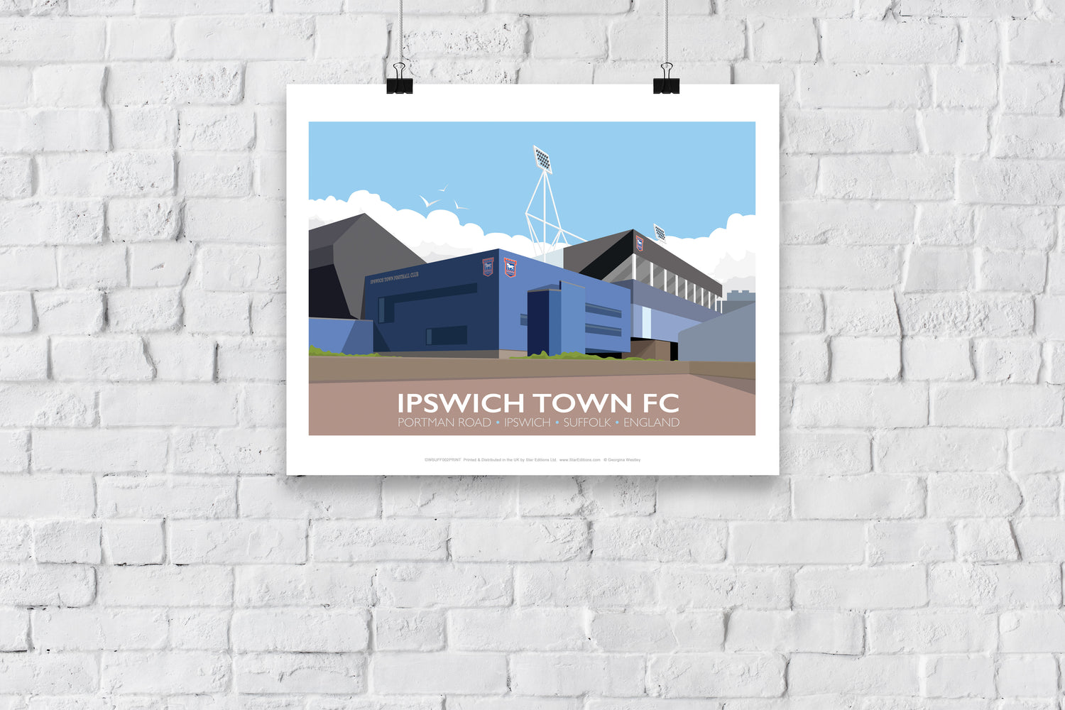 Portman Road, Ipswich - Art Print