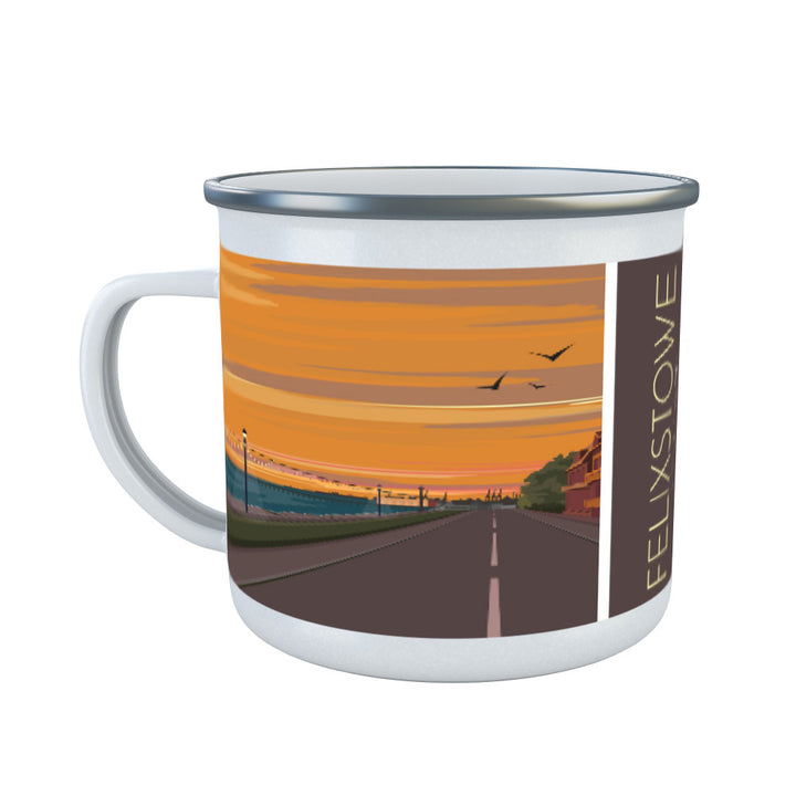 Felixstowe, Suffolk Enamel Mug