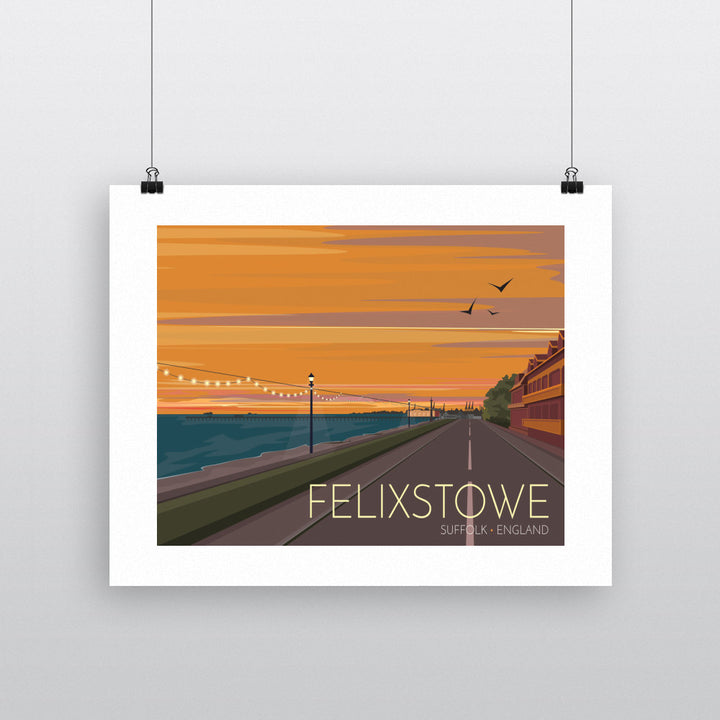 Felixstowe, Suffolk 90x120cm Fine Art Print