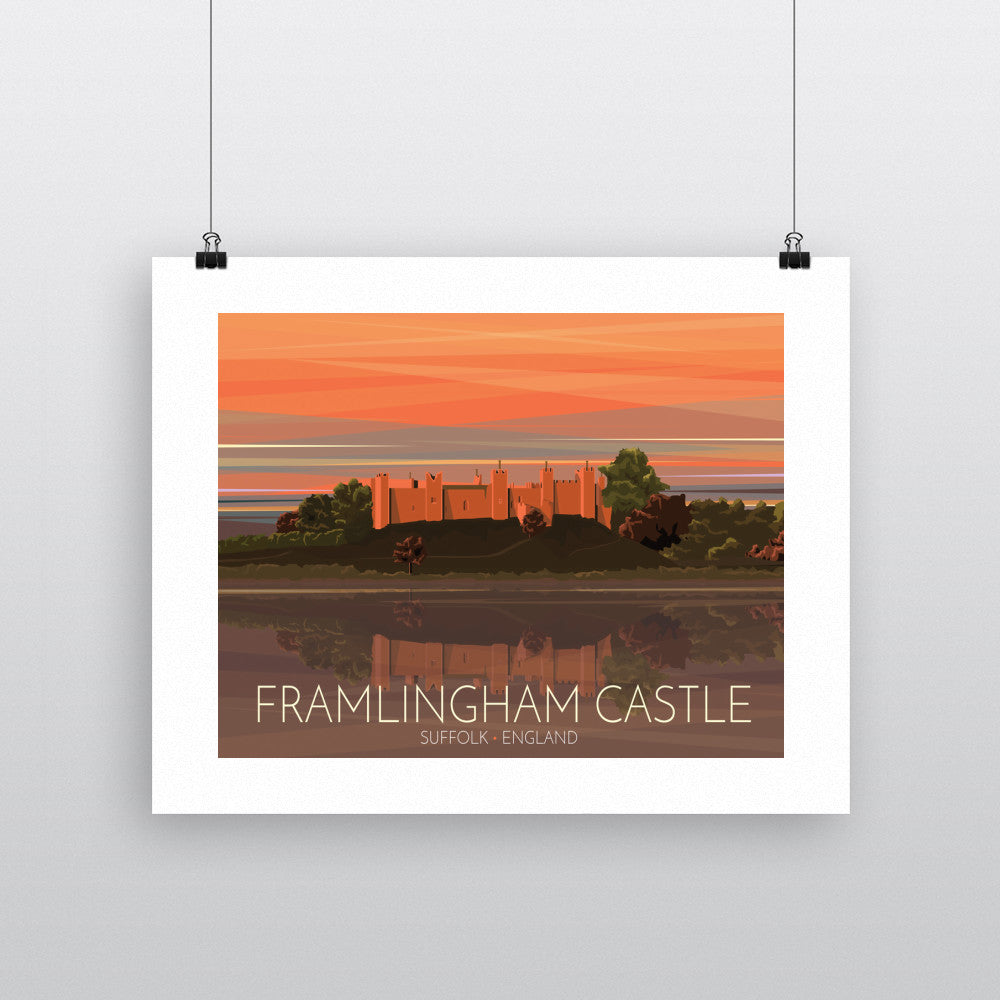 Framlingham Castle, Suffolk 90x120cm Fine Art Print