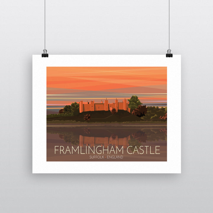 Framlingham Castle, Suffolk 90x120cm Fine Art Print