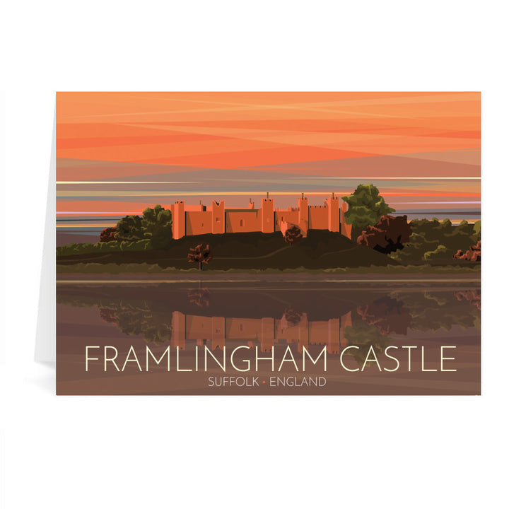 Framlingham Castle, Suffolk Greeting Card 7x5