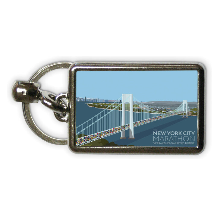 New York, USA Metal Keyring