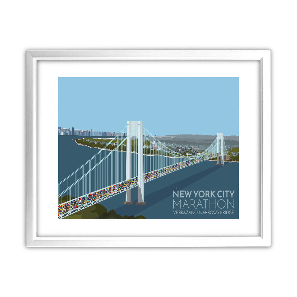 New York, USA 11x14 Framed Print (White)