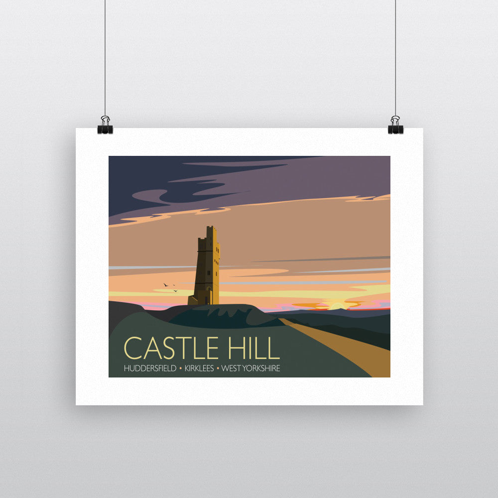 Castle Hill, Huddersfield, Yorkshire - Art Print