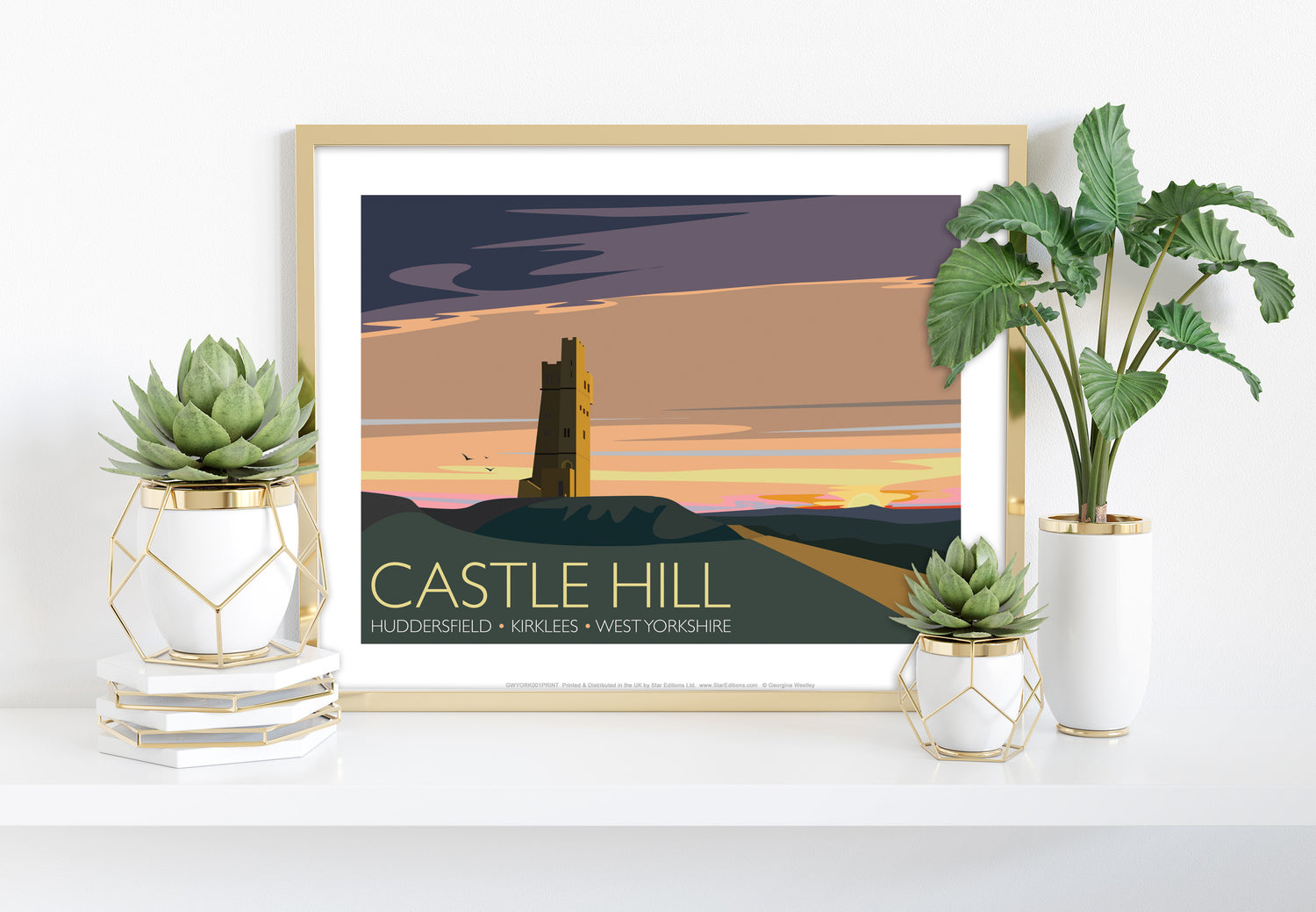 Castle Hill, Huddersfield, Yorkshire - Art Print