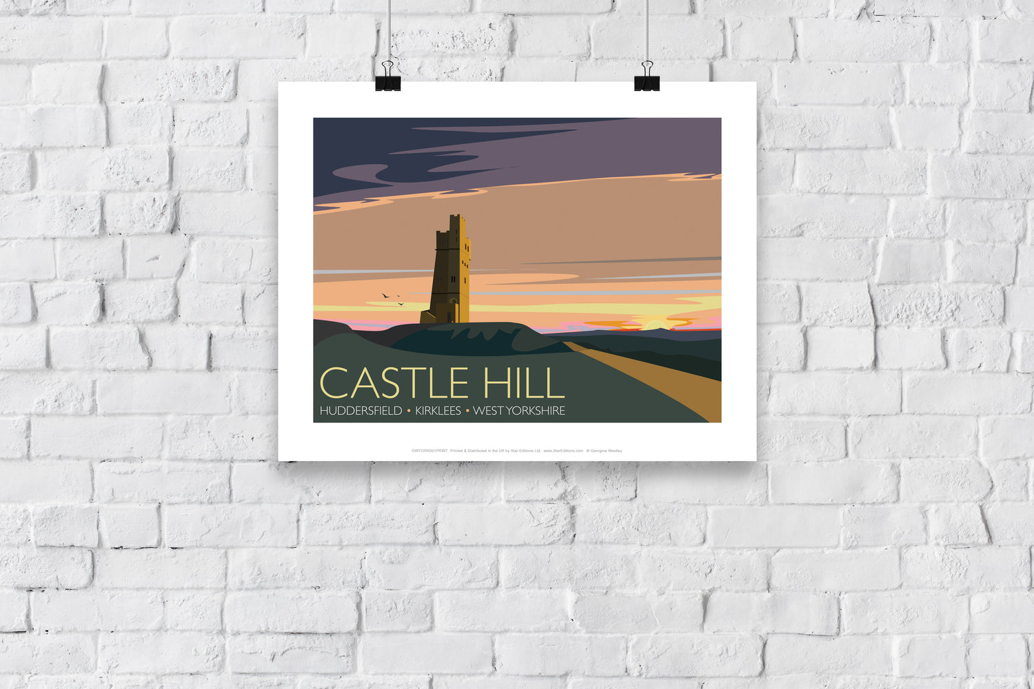 Castle Hill, Huddersfield, Yorkshire - Art Print