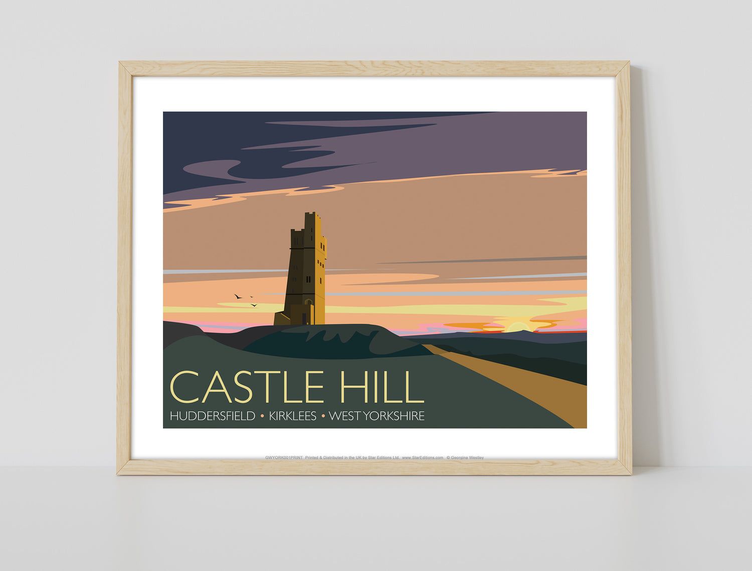 Castle Hill, Huddersfield, Yorkshire - Art Print