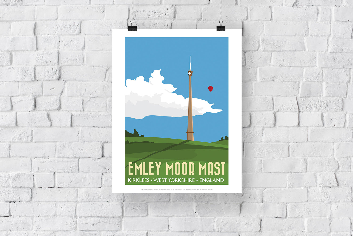 The Emley Moor Mast, Kirklees, Yorkshire - Art Print