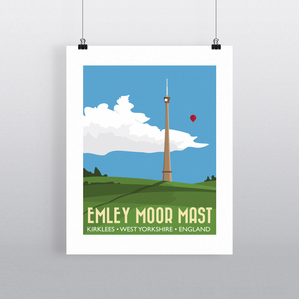 The Emley Moor Mast, Kirklees, Yorkshire - Art Print
